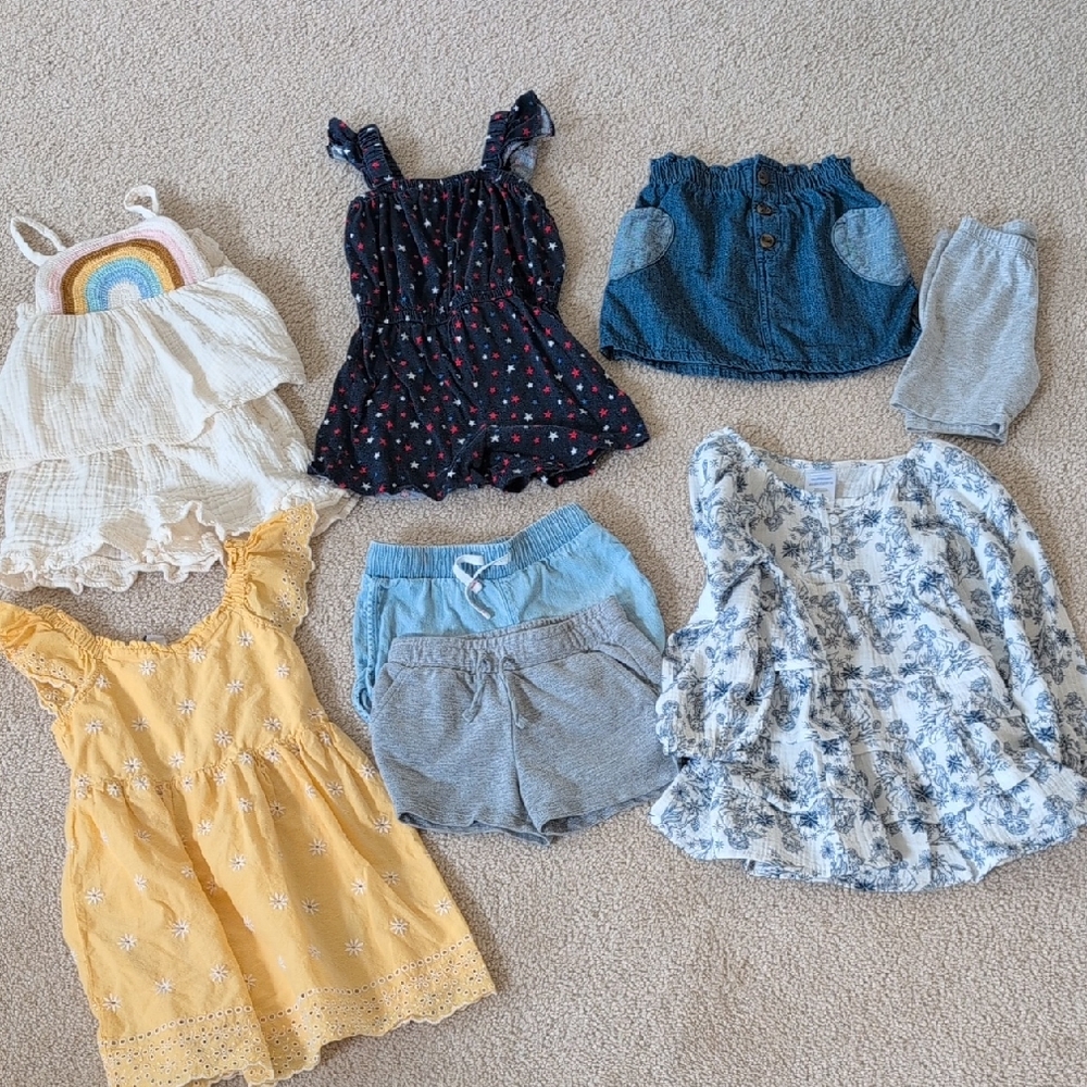 Gap Old Navy Target Summer Lot 4t Dresses Rompers Skirt Shorts